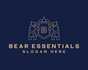 Bear Shield Royal logo design