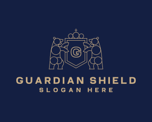 Bear Shield Royal logo design