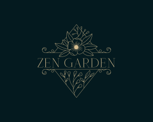 Beauty Wedding Flower logo design