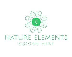 Forest Leaves Nature Organic logo design