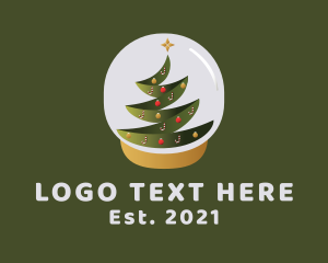 Christmas Tree Snow Globe logo