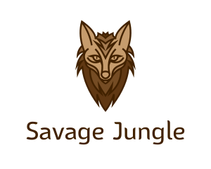 Brown Wild Hyena logo design