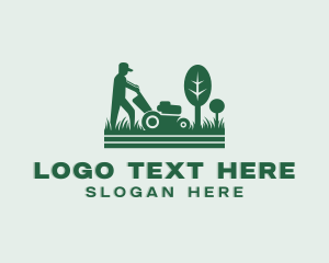 Landscaping Lawn Mower logo