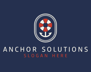 Nautical Anchor Lifesaver logo