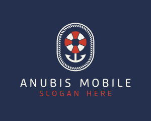 Nautical Anchor Lifesaver logo design