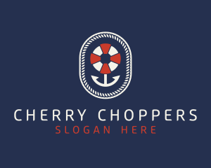 Nautical Anchor Lifesaver logo design