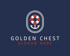 Nautical Anchor Lifesaver logo design