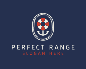 Nautical Anchor Lifesaver logo design