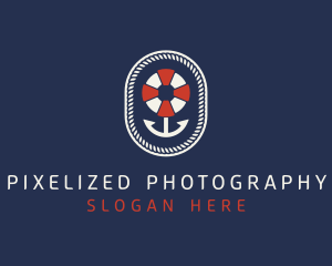 Nautical Anchor Lifesaver logo design