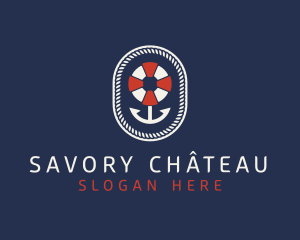 Nautical Anchor Lifesaver logo design