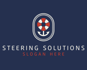 Nautical Anchor Lifesaver logo design