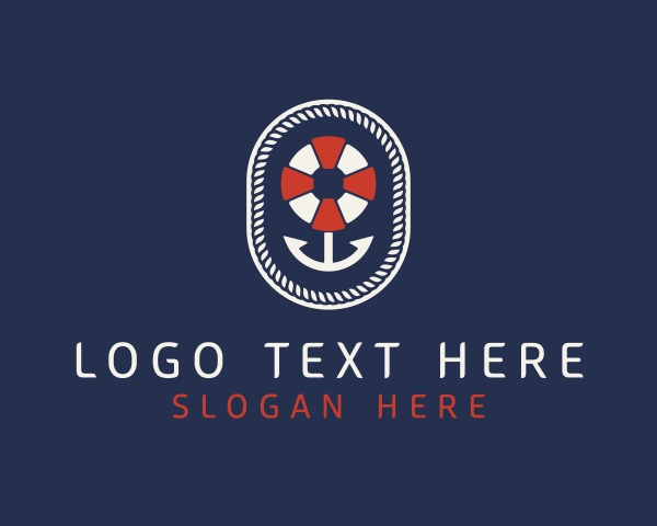 Nautical Anchor Lifesaver logo