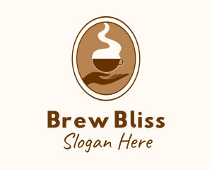 Hand Brewed Coffee logo design