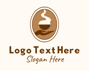 Decaf - Hand Brewed Coffee logo design