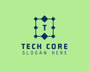 Tech Circuit Connection  logo design