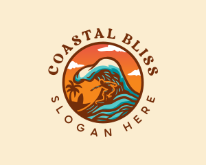 Surfing Ocean Beach logo