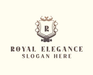 Royal University Wreath logo design