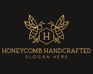 Honeycomb Nectar Bee logo