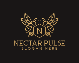 Honeycomb Nectar Bee logo