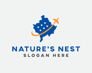 Kosovo Country Map logo