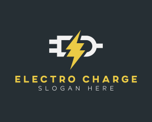 Charging Lightning Plug logo design