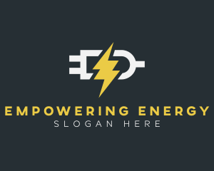 Charging Lightning Plug logo design