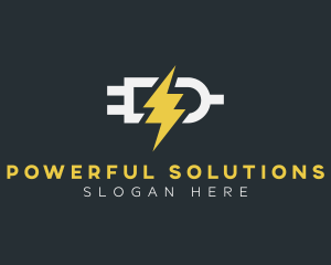 Charging Lightning Plug logo design