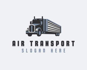 Freight Transportation Truck logo design