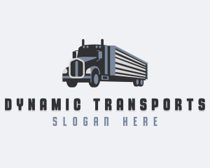 Freight Transportation Truck logo design