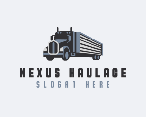 Freight Transportation Truck logo design