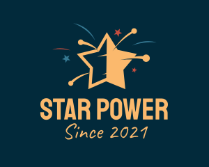 Star Firework Celebration logo design