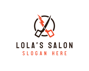 Fast Barber Hairdresser  logo design