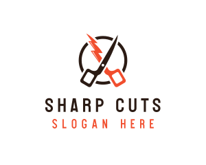 Fast Barber Hairdresser  logo design