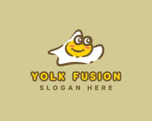 Cartoon Fried Egg logo design