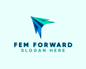 Forwarding Logistics Plane  logo design