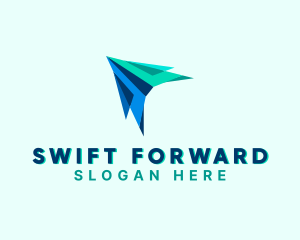 Forwarding Logistics Plane  logo design