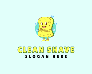 Squishy Sponge Cleaning logo design