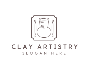 Handicraft Clay Pot logo design