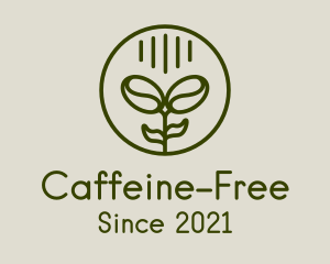 Monoline Coffee Plant logo design