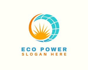 Solar Power Source  logo design