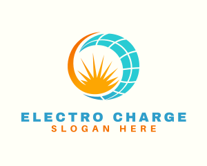 Solar Power Source  logo design