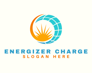 Solar Power Source  logo design