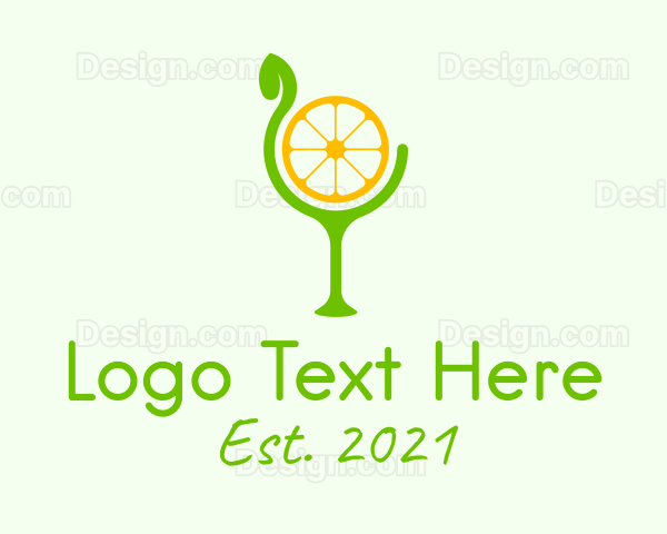 Lemon Slice Goblet Logo