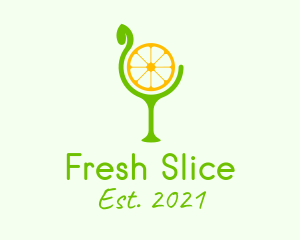Lemon Slice Goblet logo design