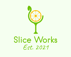 Lemon Slice Goblet logo design