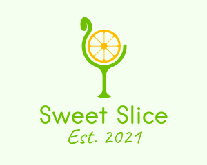 Lemon Slice Goblet logo design