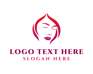 Dermatologist - Woman Face Salon logo design