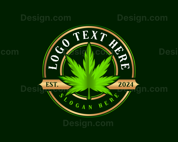 Premium Marijuana Leaf Logo