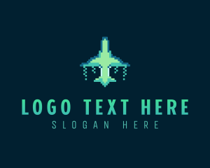 Pixelated Game Spacecraft logo