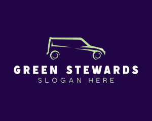 Simple Green Van logo design